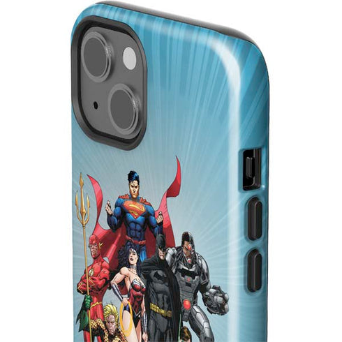 Justice League Heroes Stance 1 iPhone 15 Impact Case
